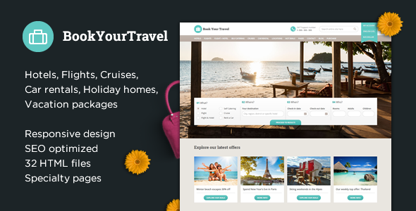 Book Your Travel 28 - Online Booking HTML Template