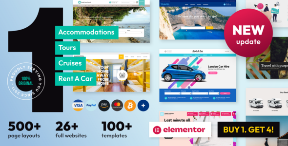 Book Your Travel 24.0 - Online Booking WordPress Theme