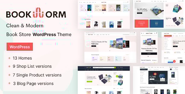 Bookworm 1.3.3 - Bookstore & Bookshop WooCommerce Theme