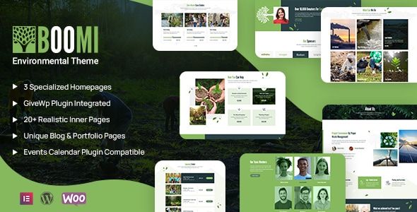 Boomi 1.0.9 - Environment & Ecology WordPress Theme