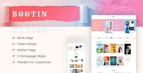 Bootin - Book Store WooCommerce WordPress Theme