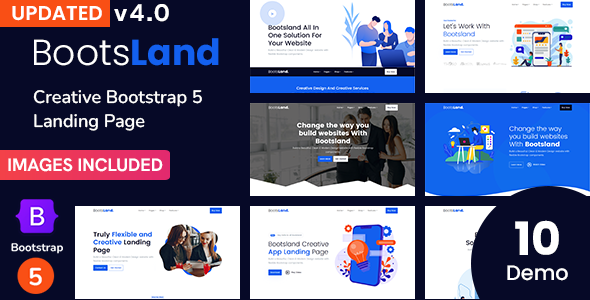 Bootsland 4.0 - Creative Bootstrap5 Landing Page