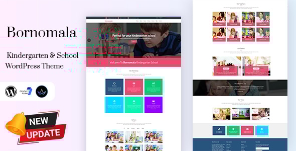 Bornomala 1.7 - Kindergarten & School WordPress Theme