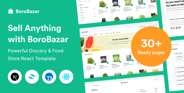 BoroBazar 3.3.0 - React Ecommerce Template with Grocery & Food Store