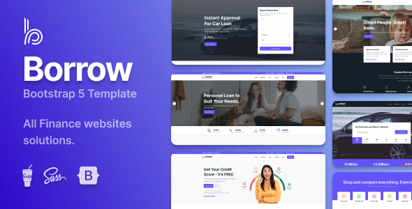 Borrow 1.0.1 - Loan Company Responsive Website Templates