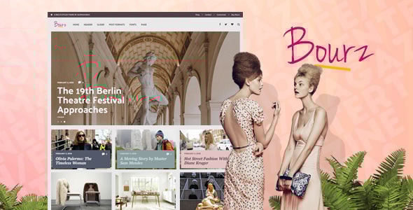 Bourz 3.6 - Life Entertainment & Fashion WordPress Blog Theme