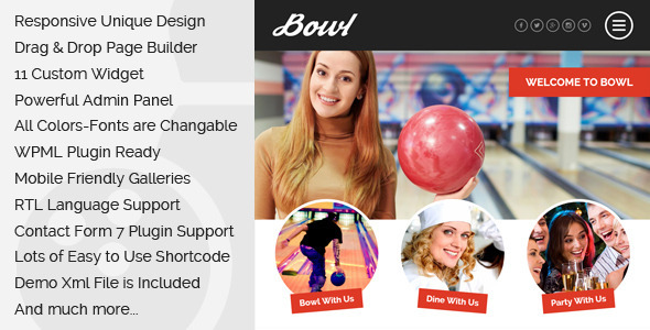 Bowl 1.7 - Responsive Bowling Center WordPress Theme