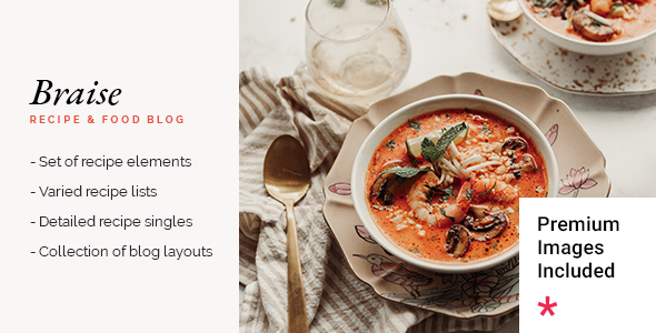Braise 1.2.1 - Recipe & Food Blog WordPress Theme