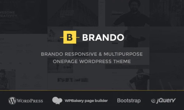 Brando 6.7.2 Responsive and Multipurpose OnePage WordPress Theme