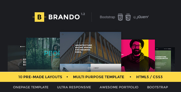 Brando 3.3 - Responsive & Multipurpose OnePage Template