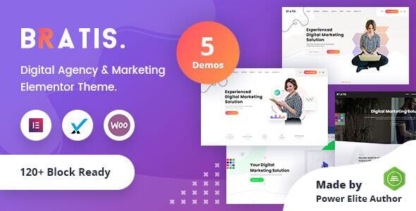 Bratis 3.2 - Digital Marketing WordPress Theme  RTL