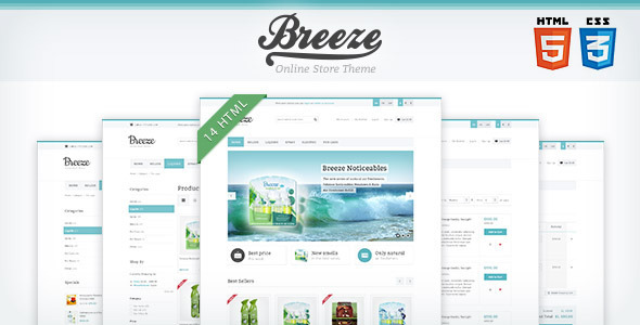 Breeze  HTML5 & CSS3 store template