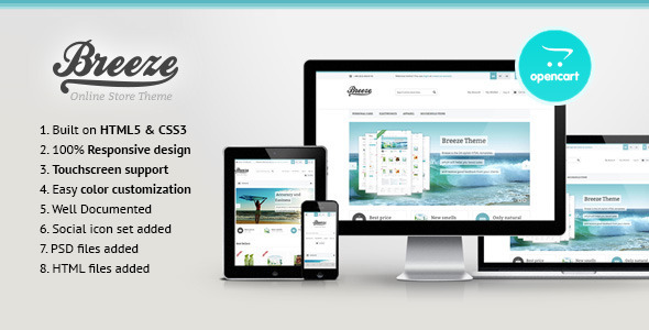 Breeze 19.03.1013 - Responsive OpenCart Theme