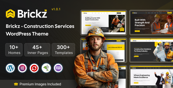 Brickz  Construction WordPress Theme