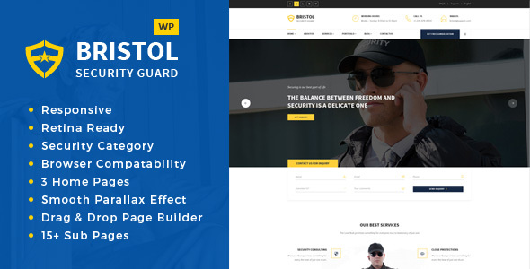 Bristol 2.1 - Security & Guarding Services WordPress Theme
