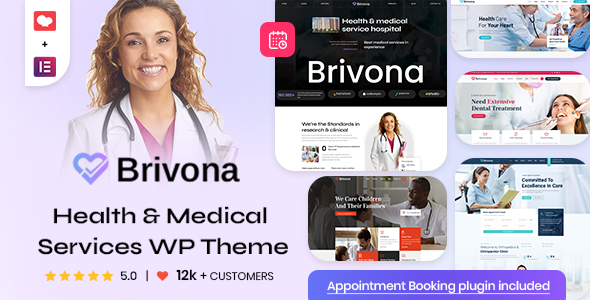 Brivona 6.7.40 - Clinical Websites WordPress Theme with Appointments Booking
