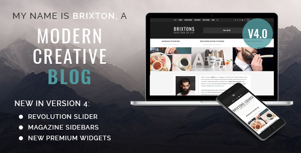 Brixton 4.0 A Responsive WordPress Blog Theme