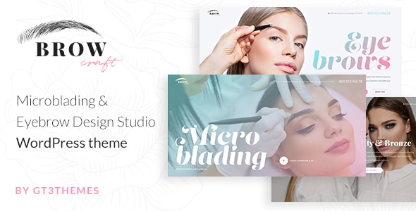 Browcraft - Microblading & Eyebrow Beauty Salon WordPress Theme