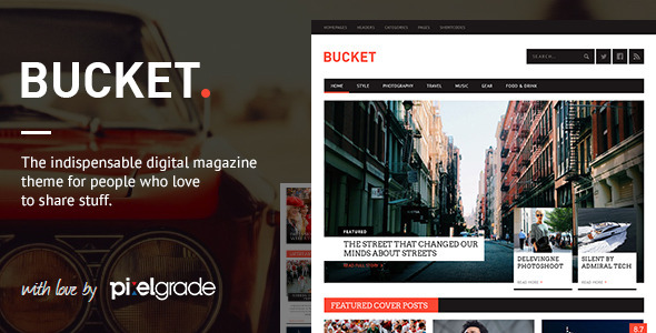BUCKET 1.7.0 - A Digital Magazine Style WordPress Theme