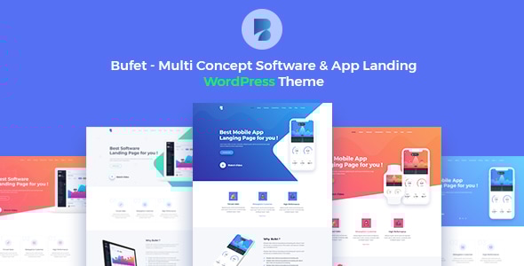 Bufet 2.1.6 - Multi Concept Software & App Landing WordPress Theme  RTL