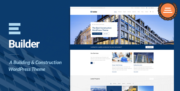 Builder 1.9.2 - Building & Construction WordPress Theme