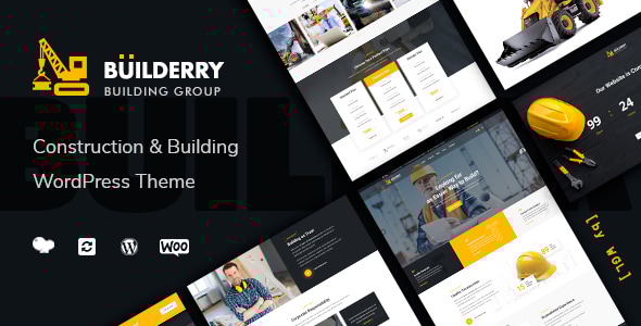 Builderry 1.2.7 - Construction and Building WordPress Theme