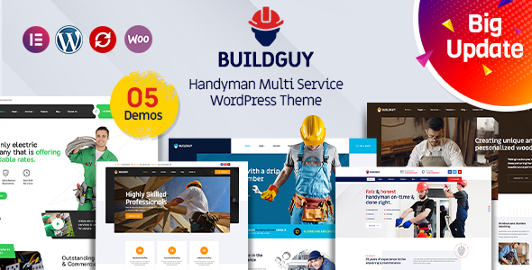 Buildguy 3.6 - Handyman Renovation Services WordPress Theme