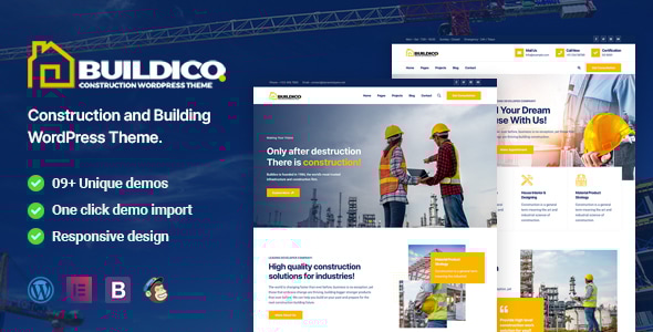 Buildico 3.1.1 - Construction WordPress Theme