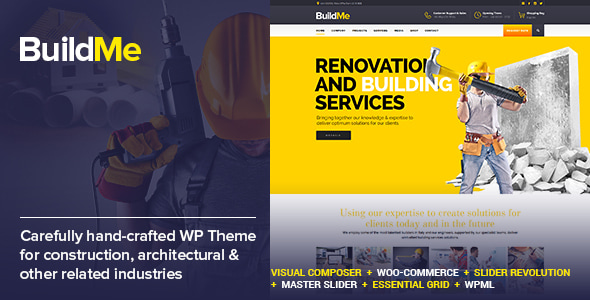 BuildMe 4.2 - Construction & Architectural WP Theme