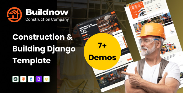 Buildnow – Construction & Building Django Template