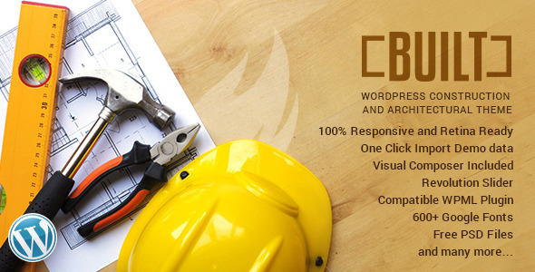 BUILT 2.0 - Construction Business WordPress Theme
