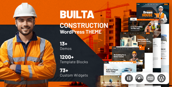 Builta 1.0.3 - Construction WordPress Theme