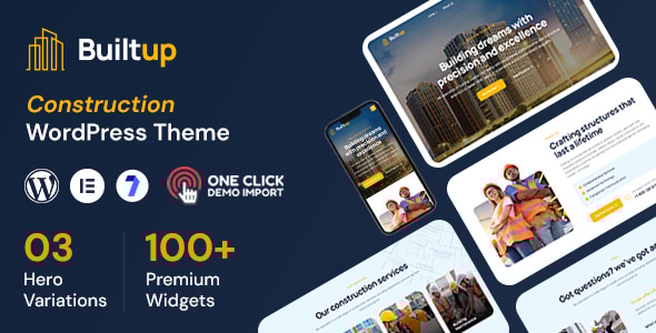 Builtup - Construction Company WordPress Theme