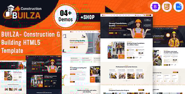 Builza – Construction & Building HTML5 Template