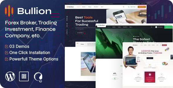 Bullion 1.3 - Forex Broker & Trading WordPress Theme