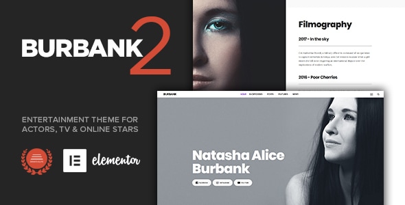 Burbank 2.6 - Entertainment WordPress Theme for Actors & Stars