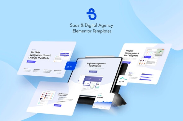 Burto - Saas & Digital Agency Elementor Template Kit