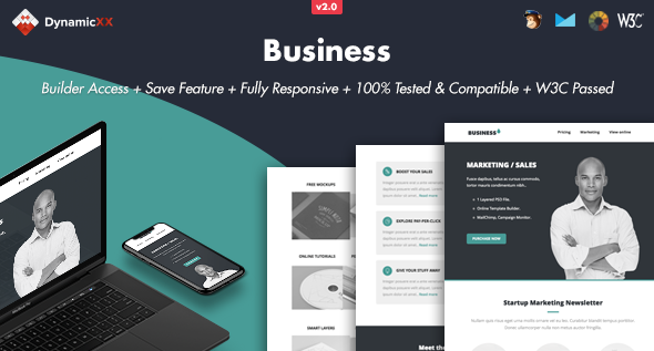 Business 2.0 - Responsive Email  Online Builder