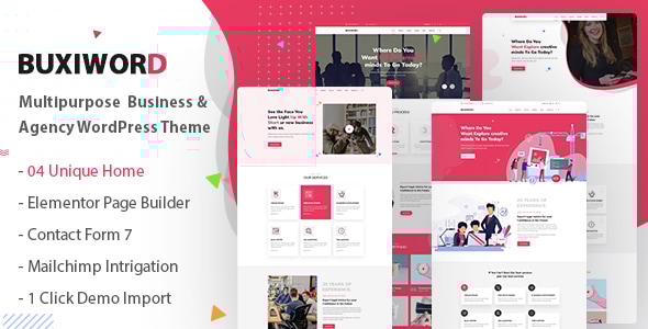 Buxiword 1.2.6 - Digital Agency WordPress Theme
