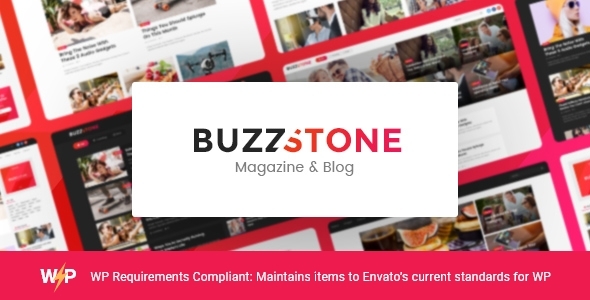 Buzz 1.0.12 - Stone  Magazine & Viral Blog WordPress Theme