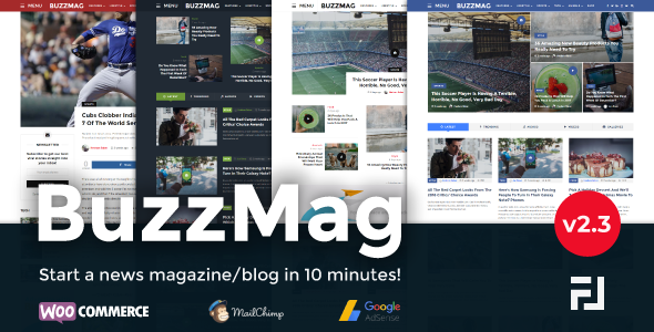 BuzzMag 2.3 - Viral News WordPress MagazineBlog Theme