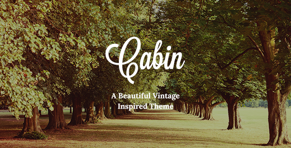 Cabin 3.5 - Beautiful Vintage WordPress Theme