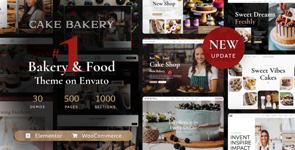 Cake Bakery 6.8 - Pastry WordPress