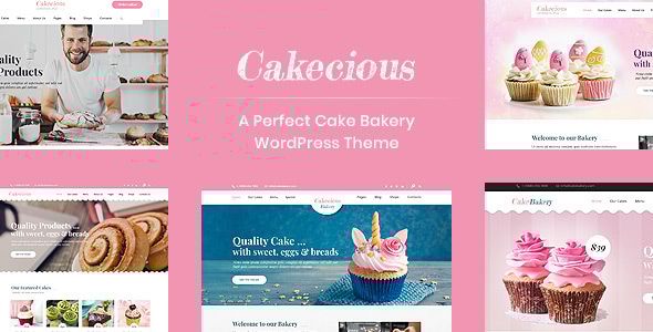 Cakecious 6.1 - Cake Bakery Food WordPress Theme