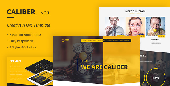 Caliber 2.3 - Creative Multi Purpose HTML Template
