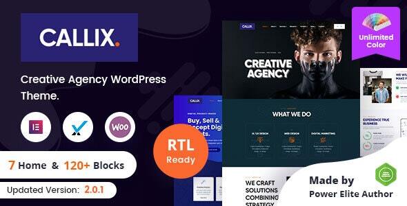 Callix 3.0.0 - Creative Agency WordPress Theme  RTL