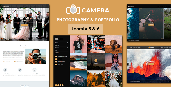Camera 3.0.0 - Photography and Portfolio Joomla Template