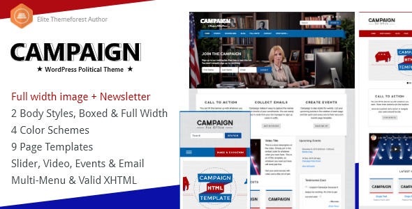 Campaign 2.0 Political WordPress Theme