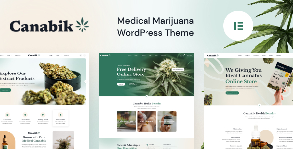 Canabik 1.0.10 - Medical Marijuana WordPress Theme