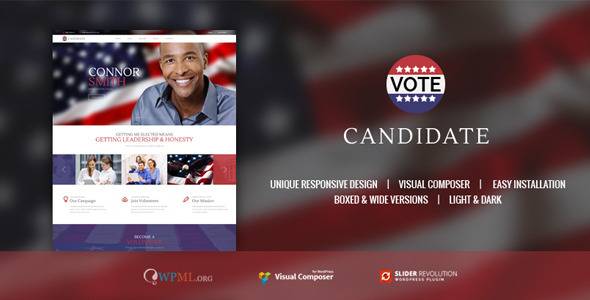 CANDIDATE 1.1.2 - Political Campaign WordPress Theme